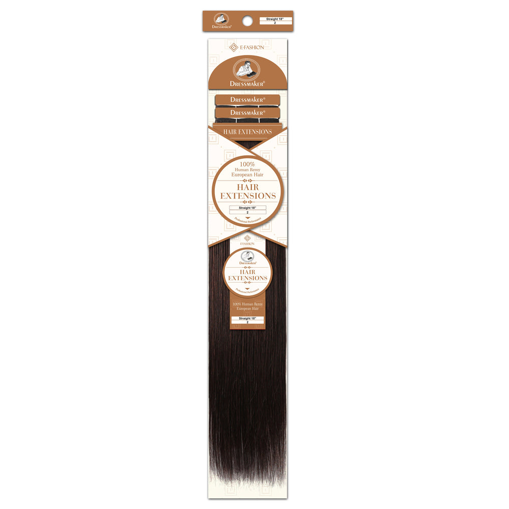 Dressmaker 100% Human Remy European Weft Straight 18"