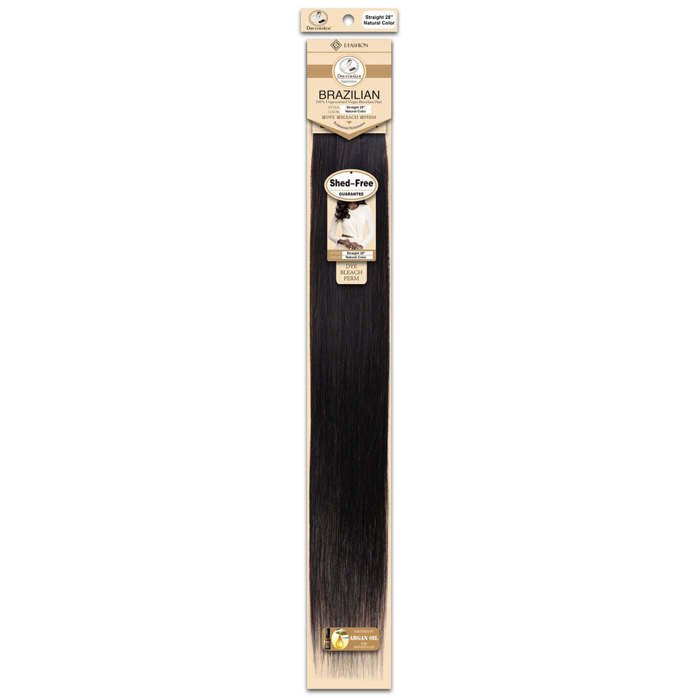 Dressmaker 100% Unprocessed Virgin Brazilian Straight Weave Natural Color