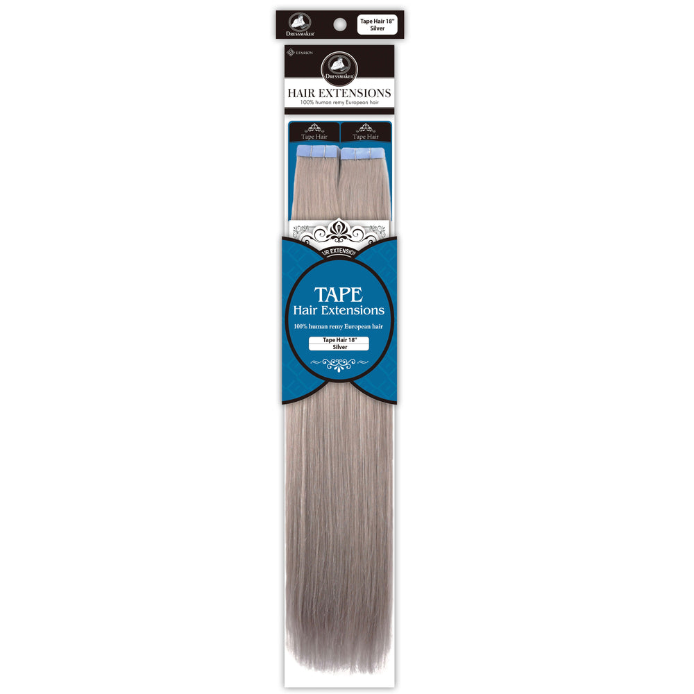 Dressmaker 100% Human Remy European Tape Hair Extensions Straight 18" (40pcs)