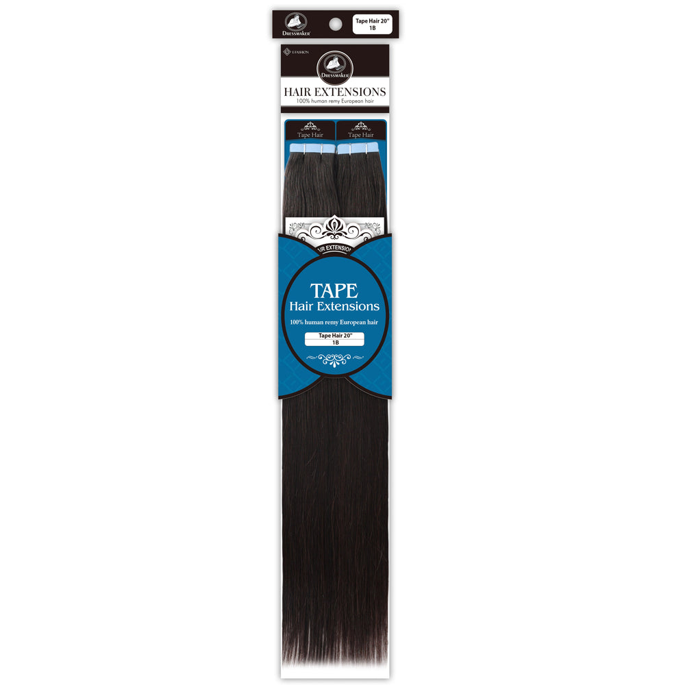 Dressmaker 100% Human Remy European Tape Hair Extensions Straight 20" (40pcs)