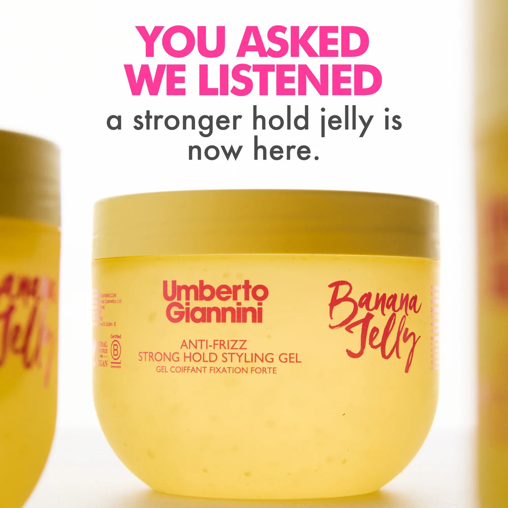 Umberto Giannini Banana Jelly Anti-Frizz Strong Hold Styling Gel 475ml/16.06oz