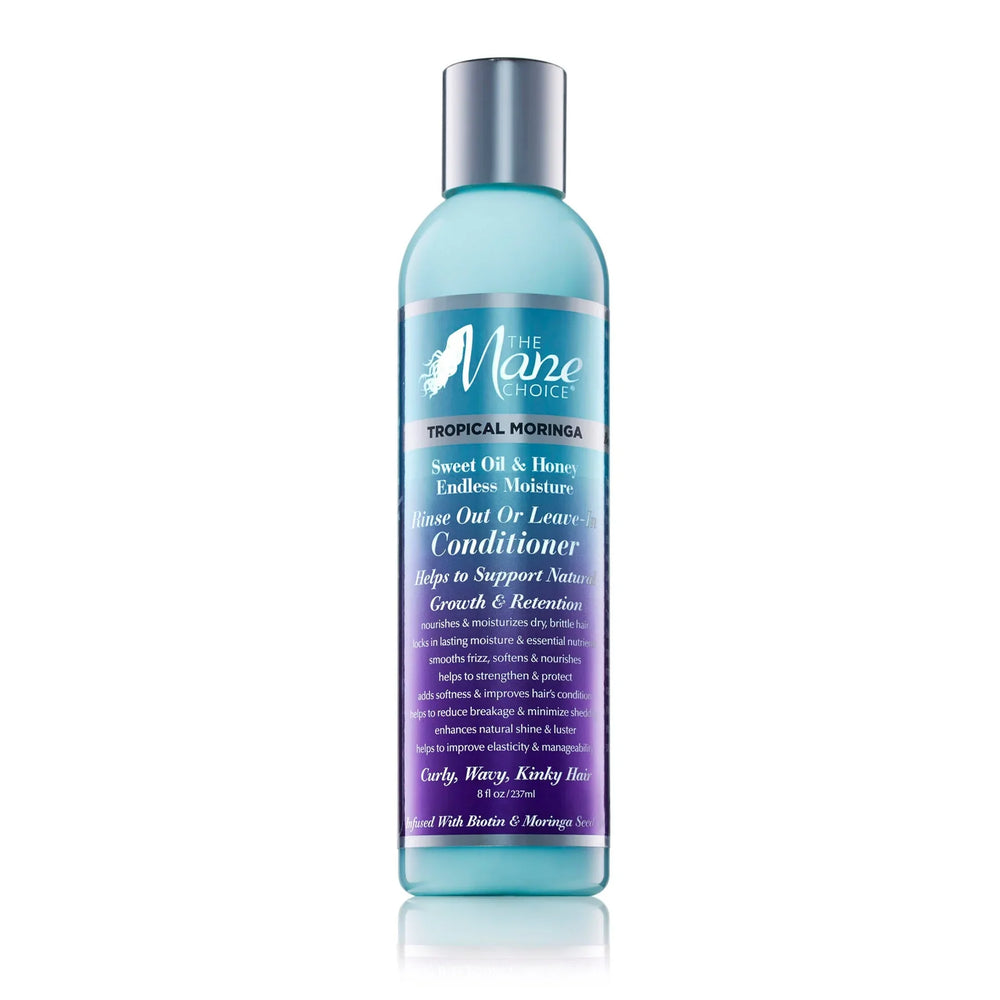 The Mane Choice Tropical Moringa Sweet Oil & Honey Endless Moisture Rinse Out or Leave-In Conditioner 237ml