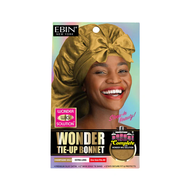 Ebin Wonder Wig Tie Up Bonnet Champagne Gold
