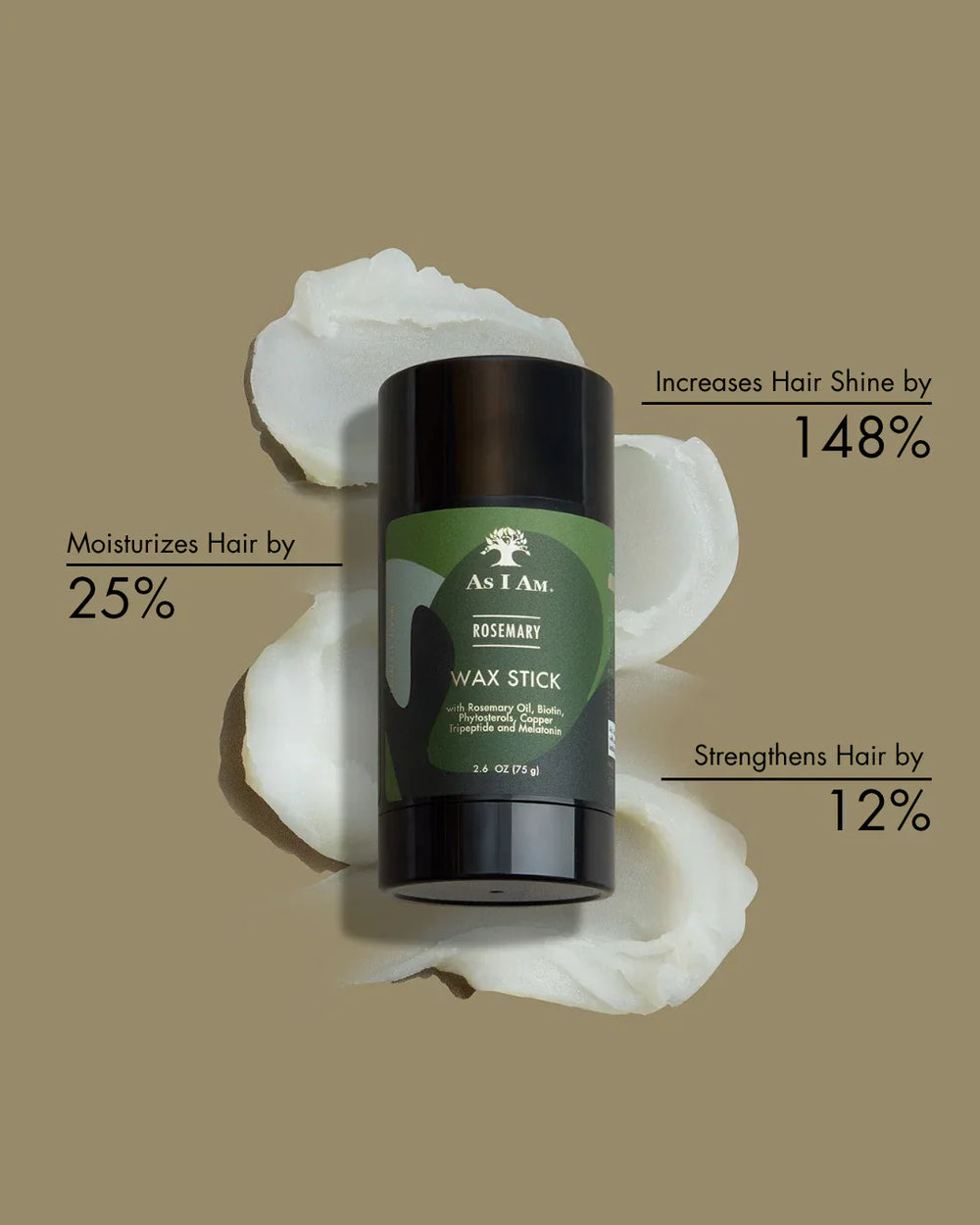 As I Am  Rosemary Hair Wax Stick 75g/2.6oz