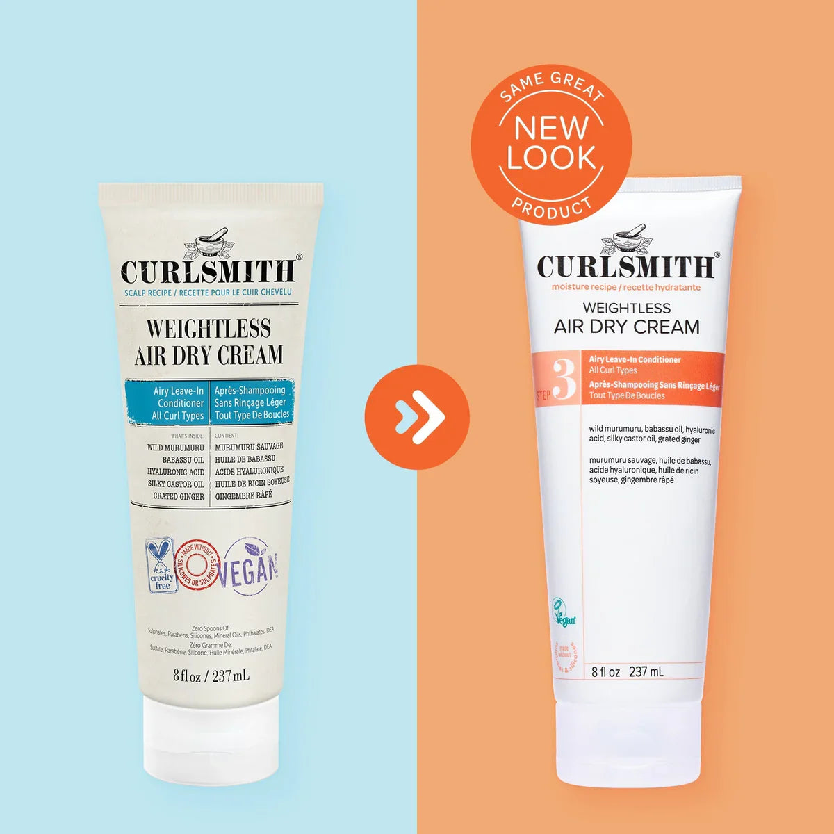CURLSMITH  LEAVE-IN MOISTURE WEIGHTLESS AIR DRY CREAM