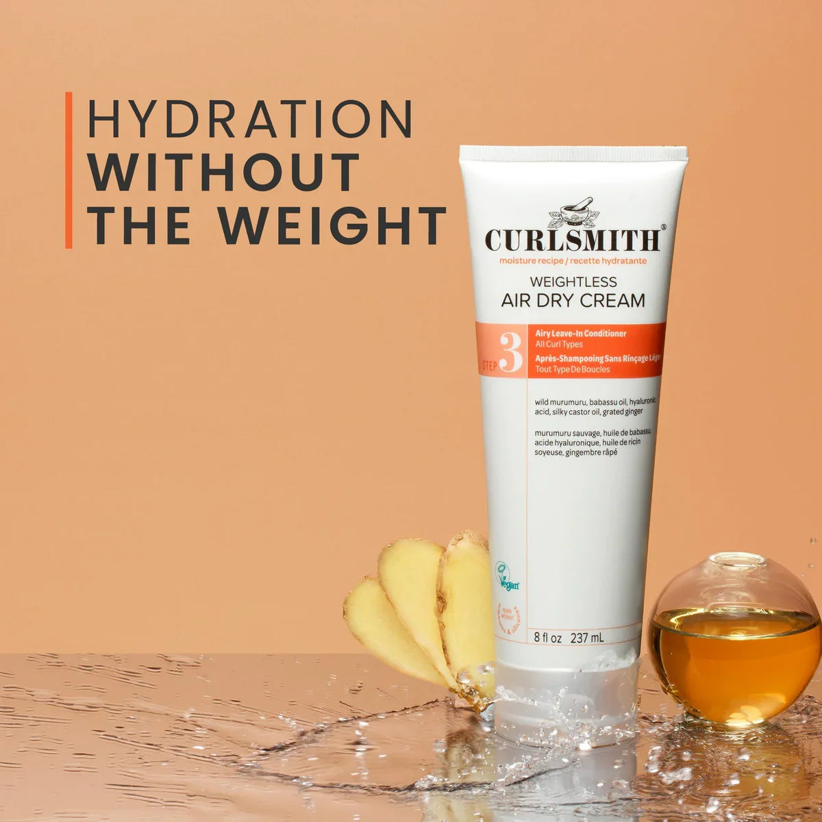 CURLSMITH  LEAVE-IN MOISTURE WEIGHTLESS AIR DRY CREAM