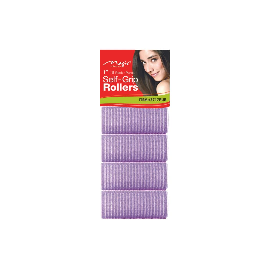 MAGIC COLLECTION 1"| 6 PACK -PURPLE SELF-GRIP ROLLERS