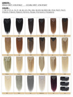 Dressmaker 8-Piece 20" Clip-In Hair Extensions Double Weft Straight