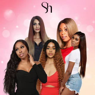 HUMAN HAIR BLEND WIGS