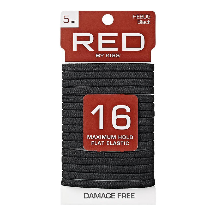 Red By Kiss Flat Elastic Hair Band 5mm (16ct)