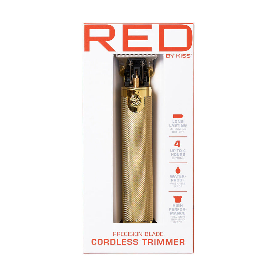 Red By Kiss Cordless Precision Blade Trimmer Gold