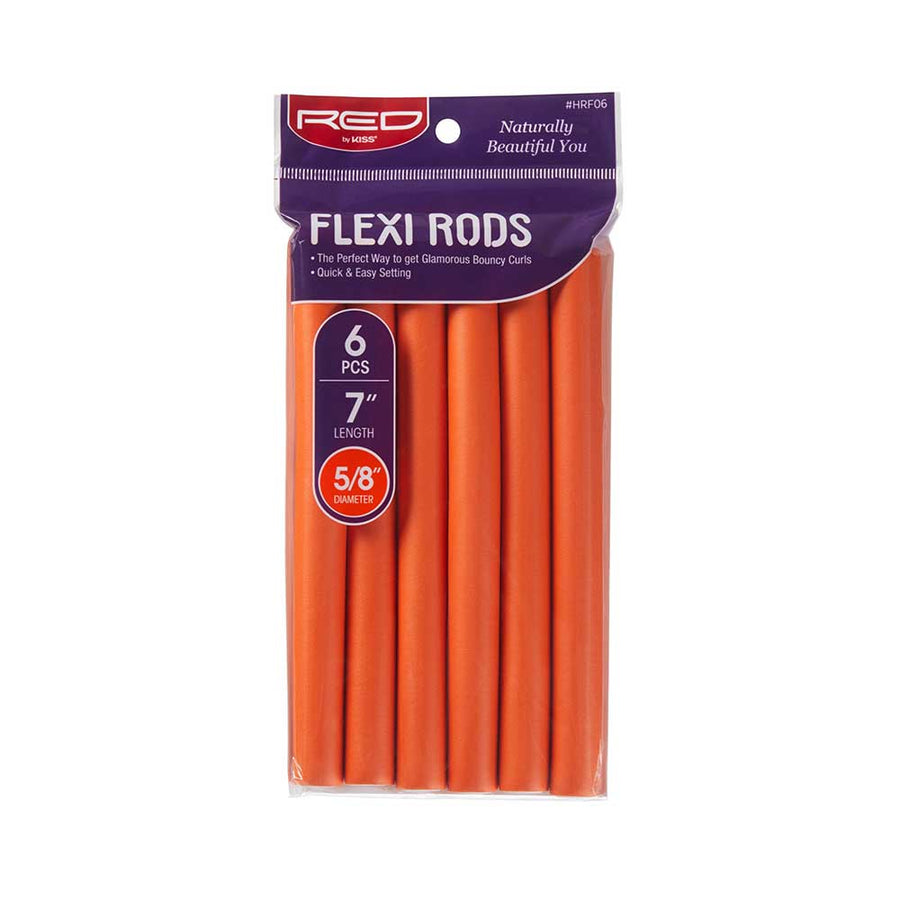 Red By Kiss Flexi Rods 7″ Length (6pcs) Orange