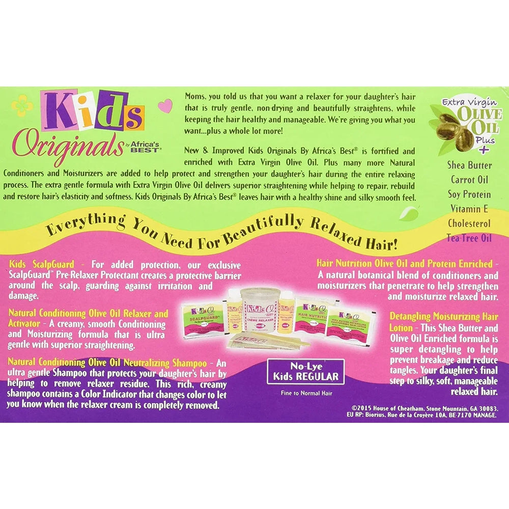 Africa's Best Kids Originals Natural Conditioning No-Lye Relaxer System Kit