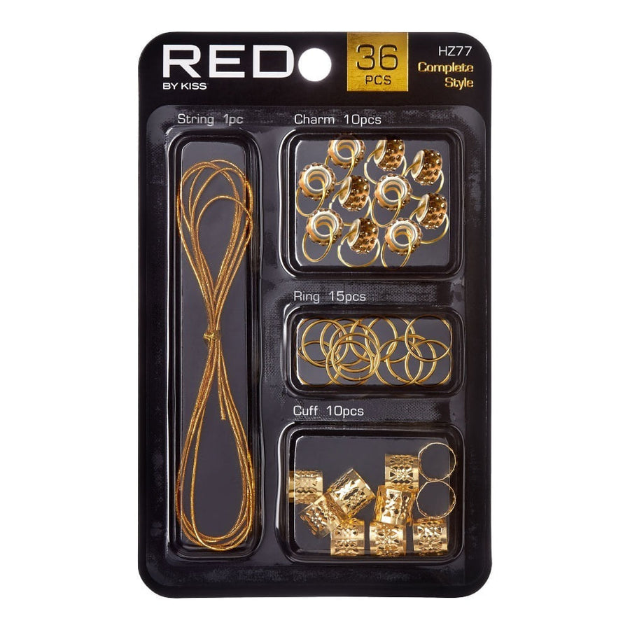 Red By Kiss Complete Style Braid Charm Set-: HZ77