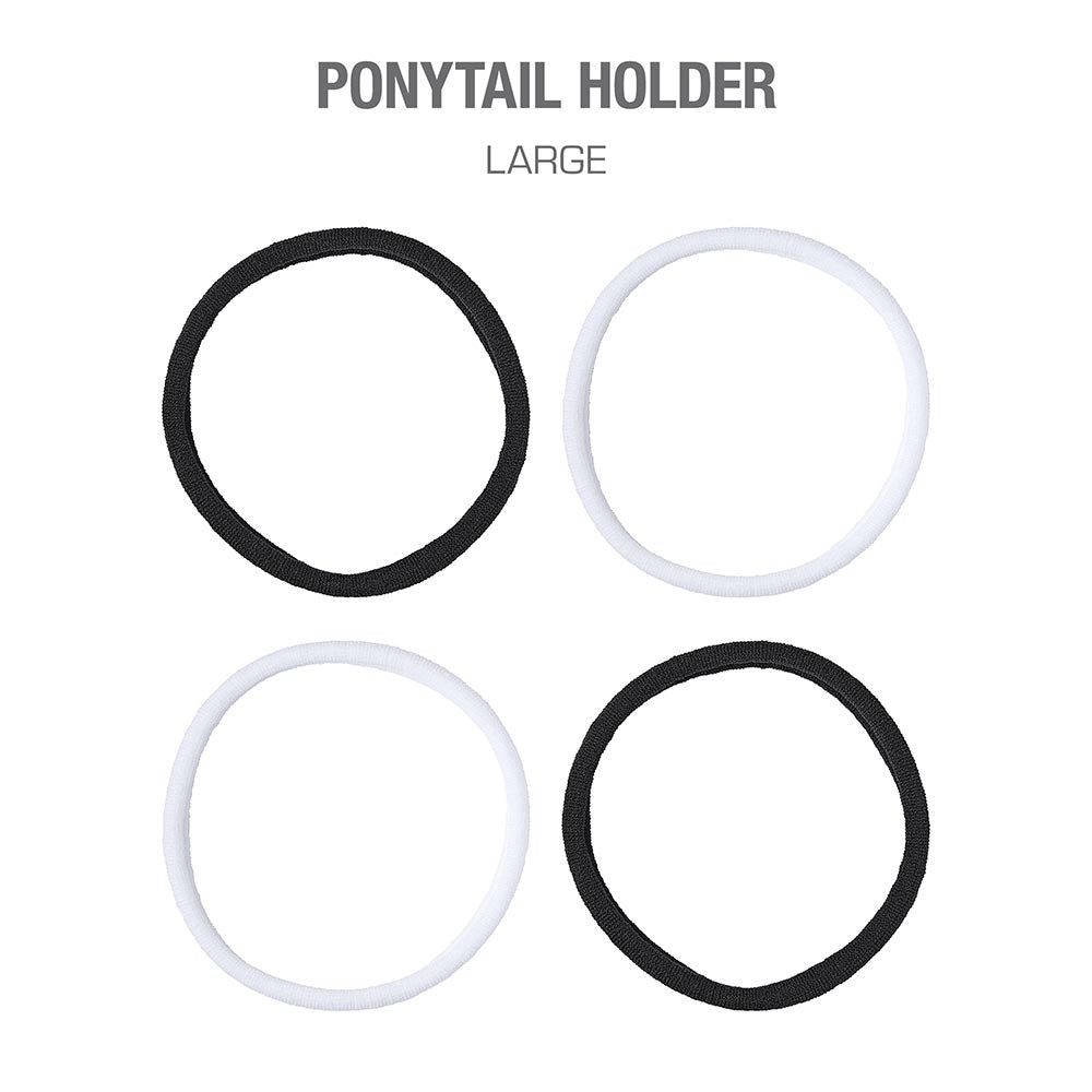 Red By Kiss Ponytail Holder Black&White LARGE