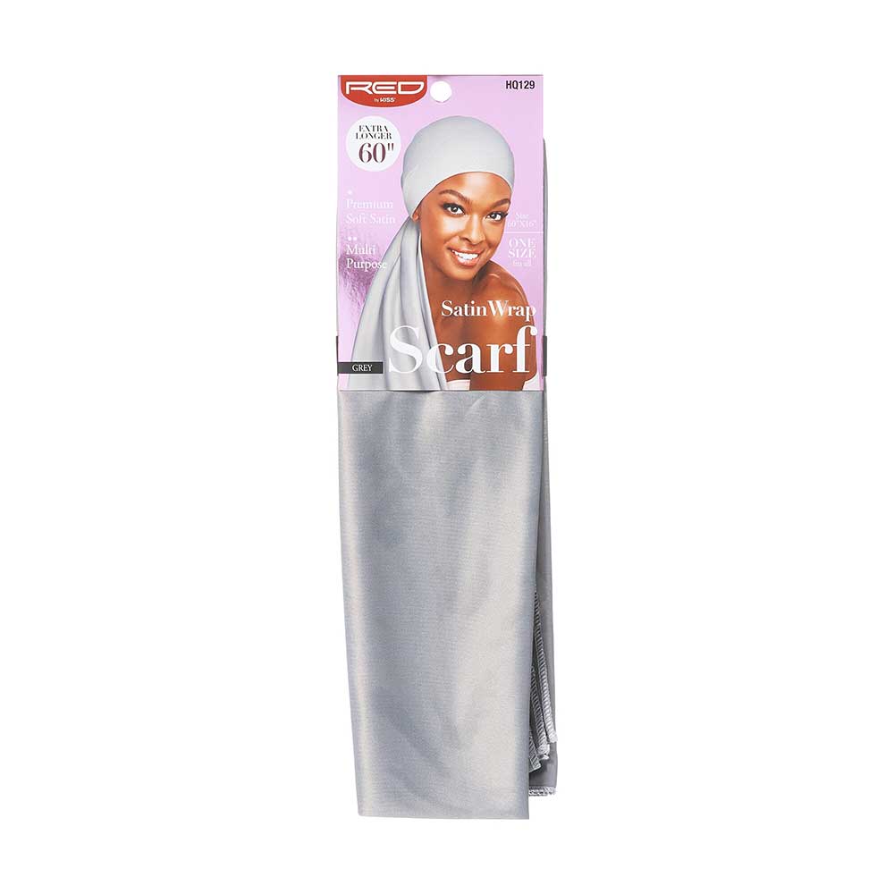 Red By Kiss Silky Satin Wrap Scarf 60″X16″