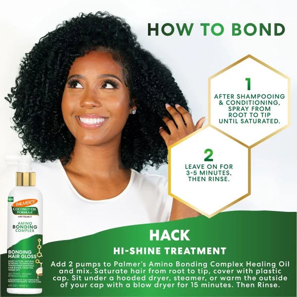 Palmer's Coconut Oil Formula Amino Bonding Complex Bonding Hair Gloss 118ml