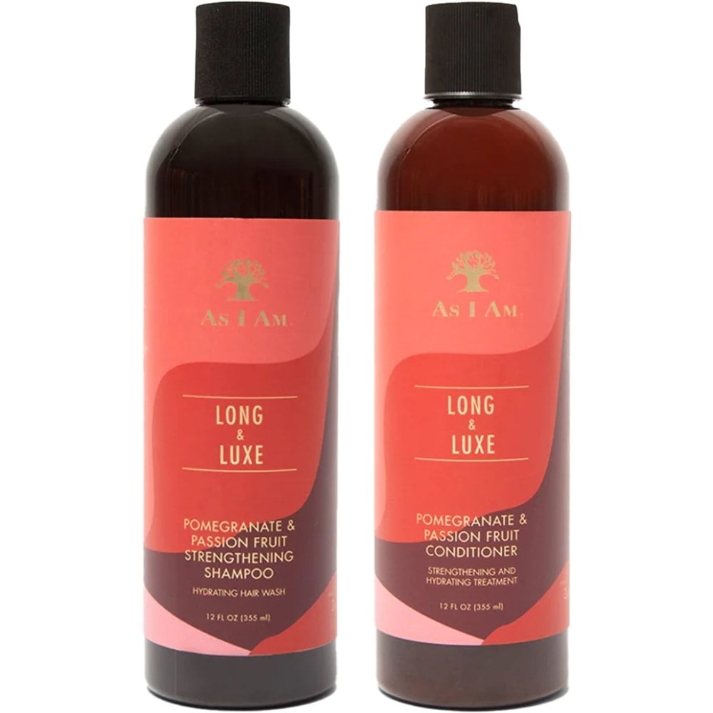 As I Am Long & Luxe Strengthening Shampoo & Conditioner for Damaged Hair 2 x 355ml/12oz