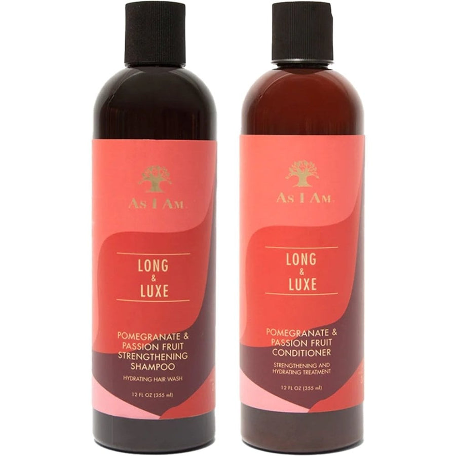 As I Am Long & Luxe Strengthening Shampoo & Conditioner for Damaged Hair 2 x 355ml/12oz