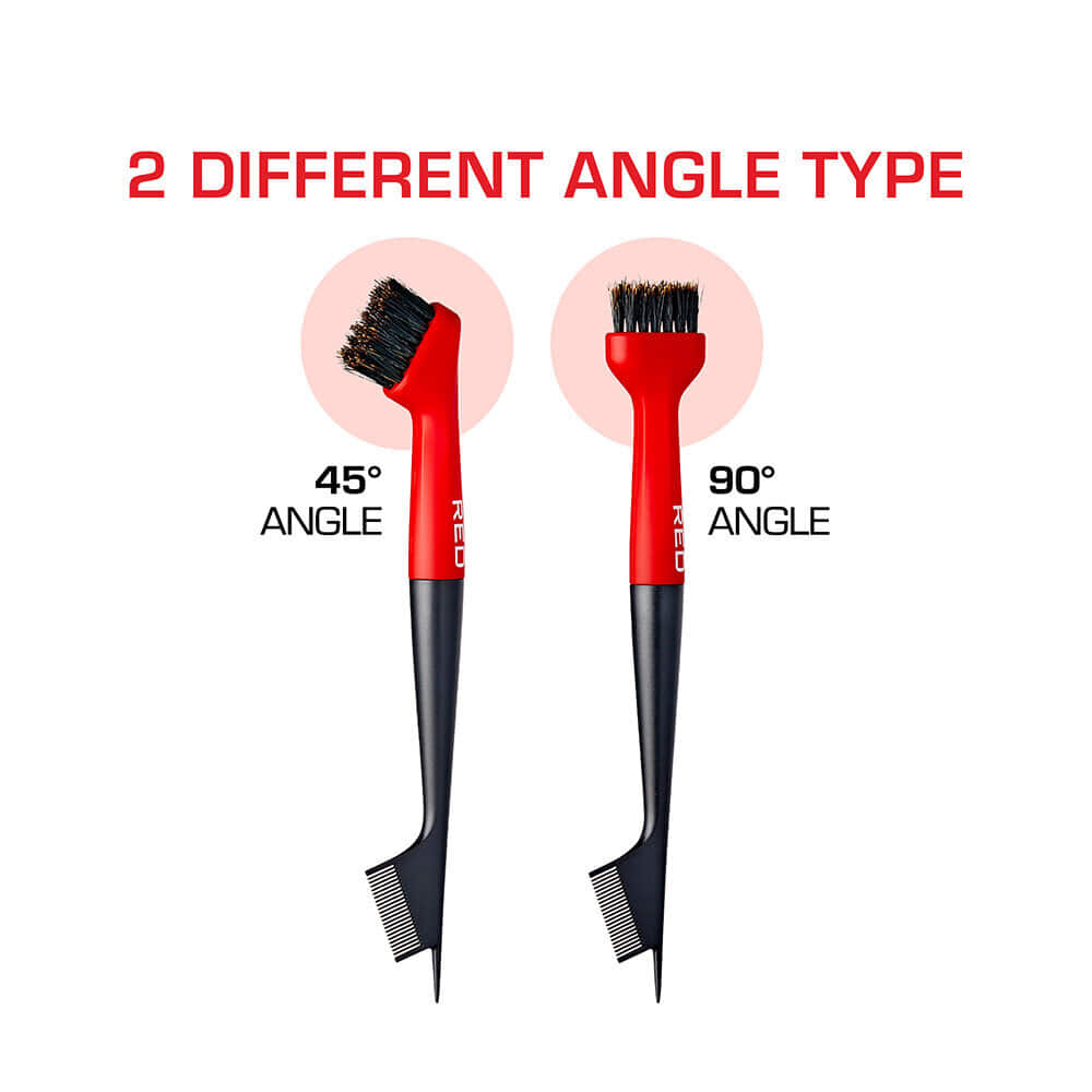 Red By Kiss 90° Angled Edge Pro Brush with Pin Tail
