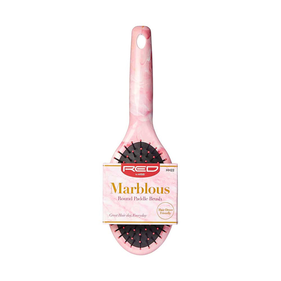 Red By Kiss Marblous Paddle Round Brush  For Great Hair Day, Everyday!