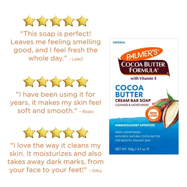 Palmer's Cocoa Butter Formula Daily Skin Therapy Cream Soap Bar 100ml