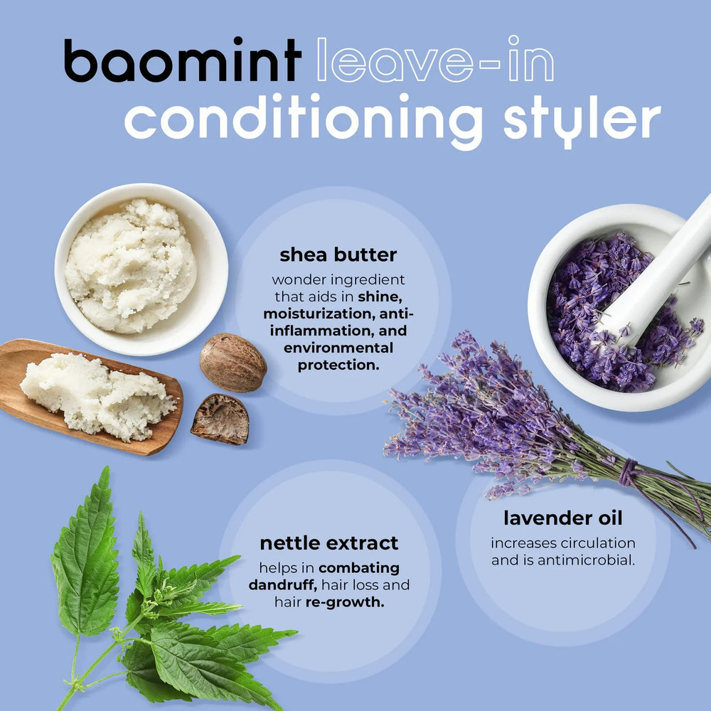 Adwoa Beauty Baomint Leave-In Conditioning Styler 414ml/14oz