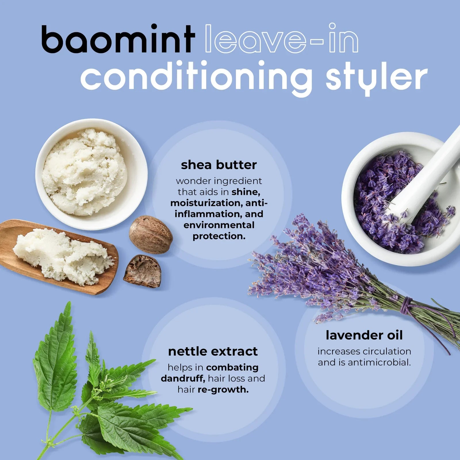 Adwoa Beauty Baomint Leave-In Conditioning Styler 414ml/14oz