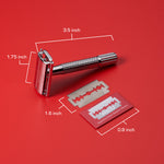 Red By Kiss Classic Shaver with 2pcs Blades