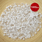 Red By Kiss Regular Hair Beads (1000pcs) White&Clear