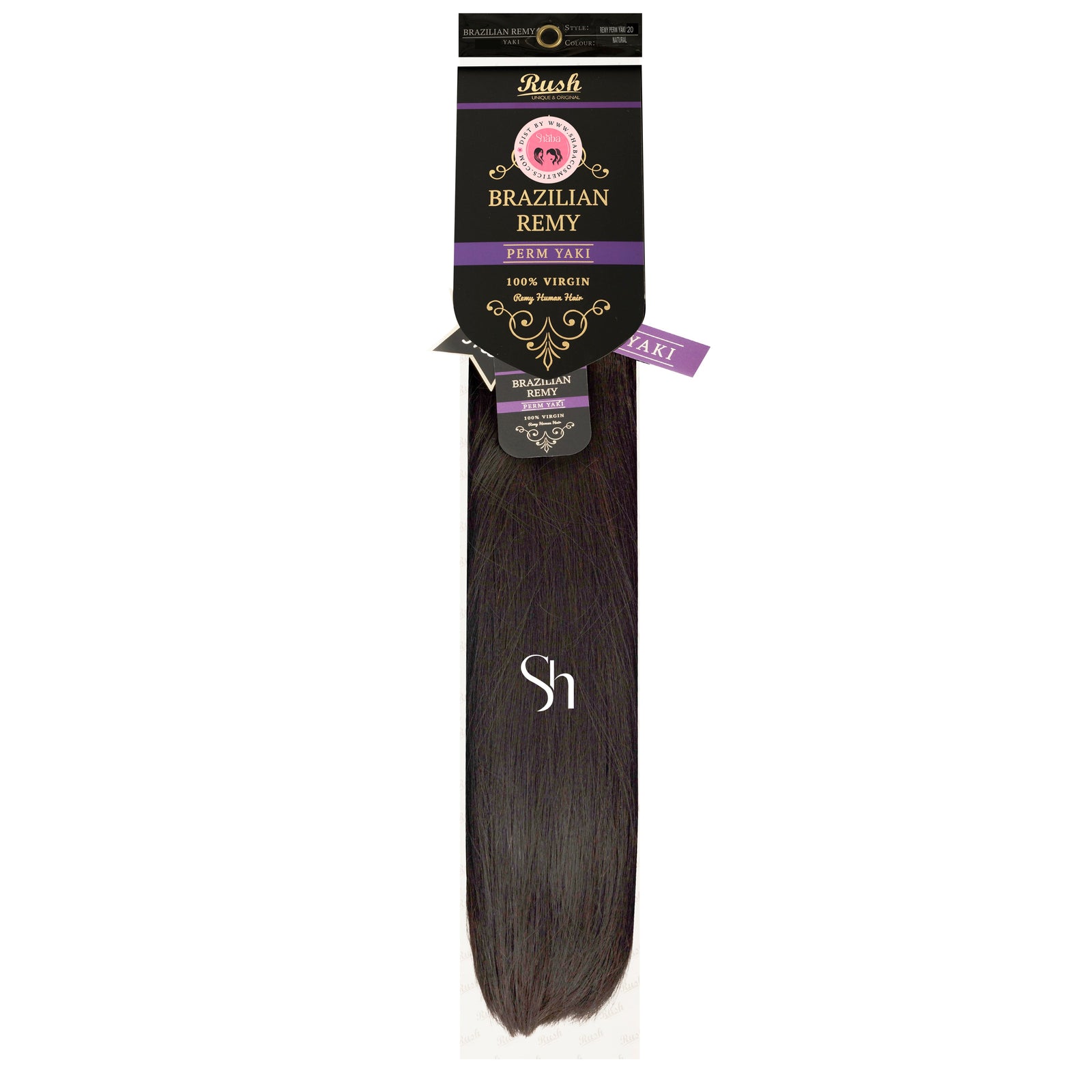 RUSH 100% BRAZILIAN VIRGIN REMY HUMAN HAIR PERM YAKI WEAVE