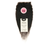RUSH 100% Hand Crafted Brazilian Glamour Full Lace Closure 4x4 with Baby Hair Kinky Yaki