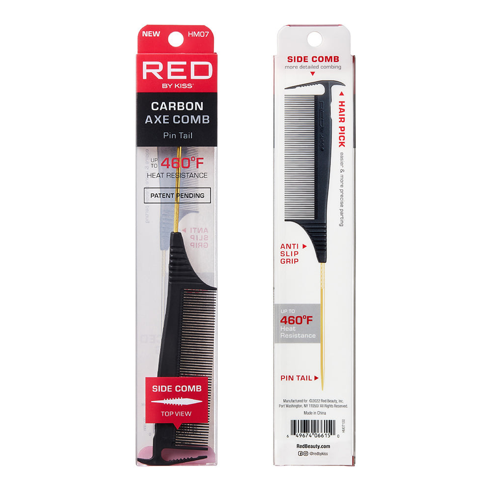 Red By Kiss Carbon Axe Parting Comb