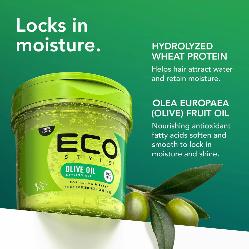 Eco Styler Olive Oil Hair Styling gel 2.3Liter/80oz