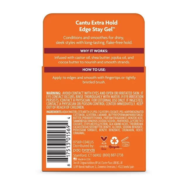 Cantu Extra Hold Edge Stay Gel 64g/2.25oz