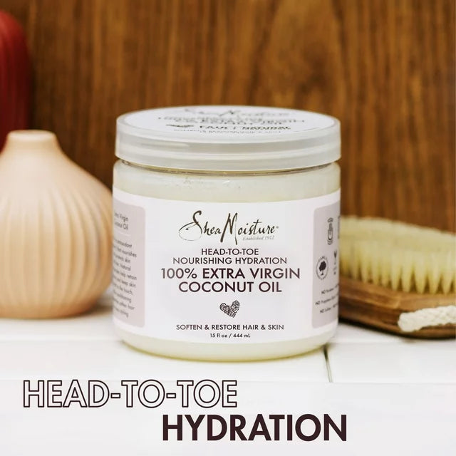 Shea Moisture 100% Extra Virgin Coconut Oil Nourishing Hydration 444ml