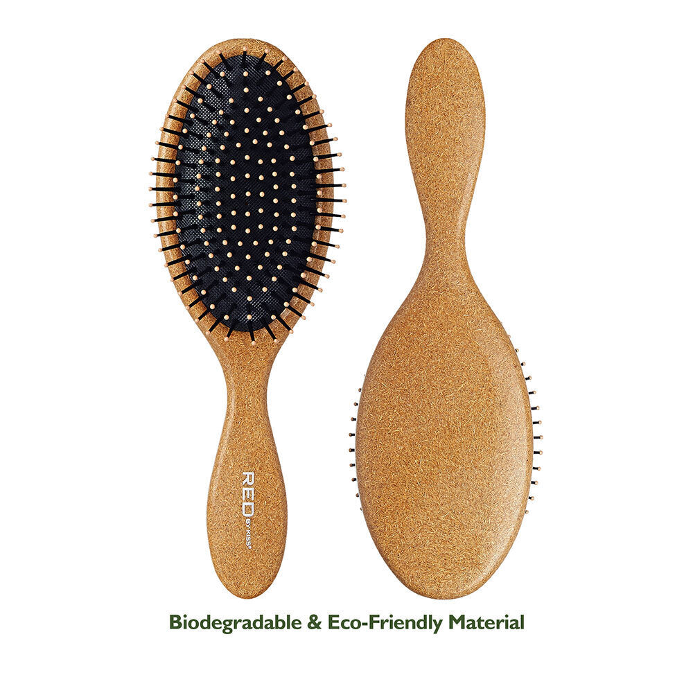 Red By Kiss Eco Plant Fiber Oval Paddle Brush