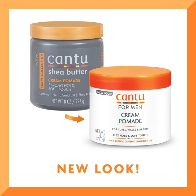 Cantu for Men Cream Pomade with Flexible Hold 227g/8oz