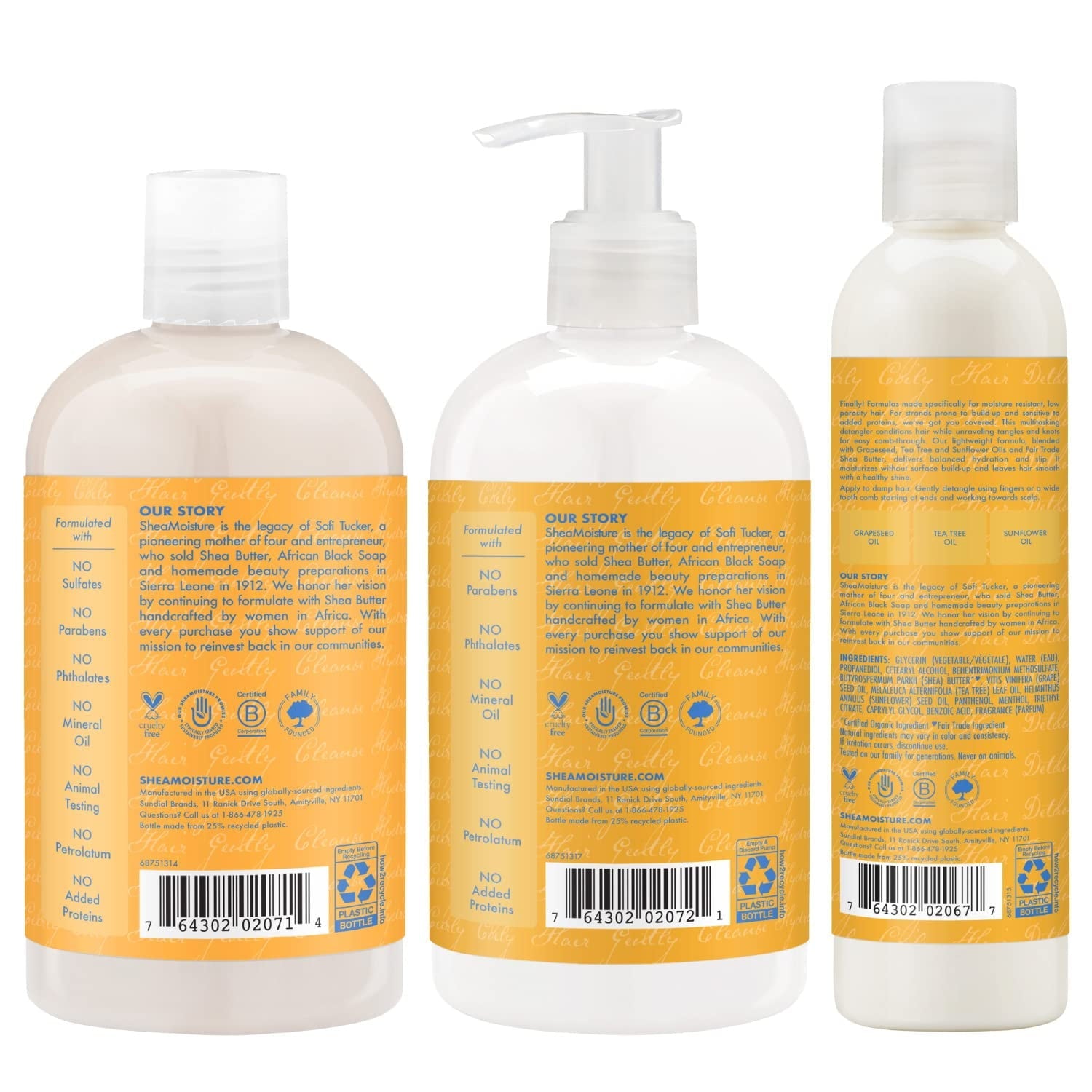 Shea Moisture Low porosity kit Shampoo and Conditioner