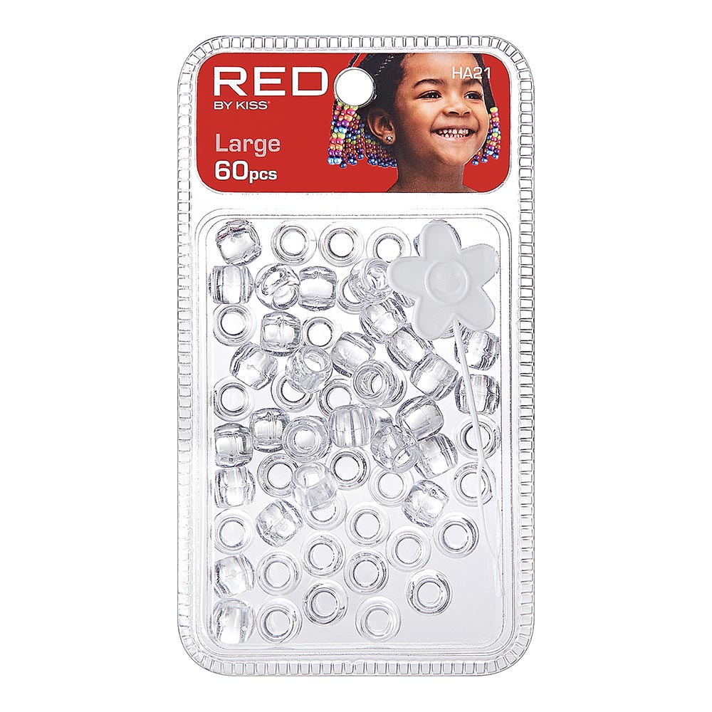 Red By Kiss Large Hair Beads (60pcs)