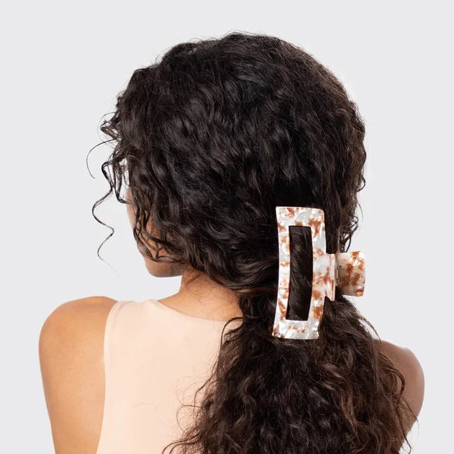 Kitsch Eco-Friendly Jumbo Open Shape Claw Clip - Brown