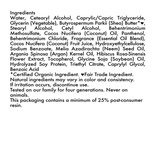 Shea Moisture Coconut & Hibiscus Hydrating Hair Mask Frizz Control 326g