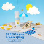 Childs Farm Sensitive Skin Experts Fragrance Free 50+ SPF Sun Lotion Spray 50ml