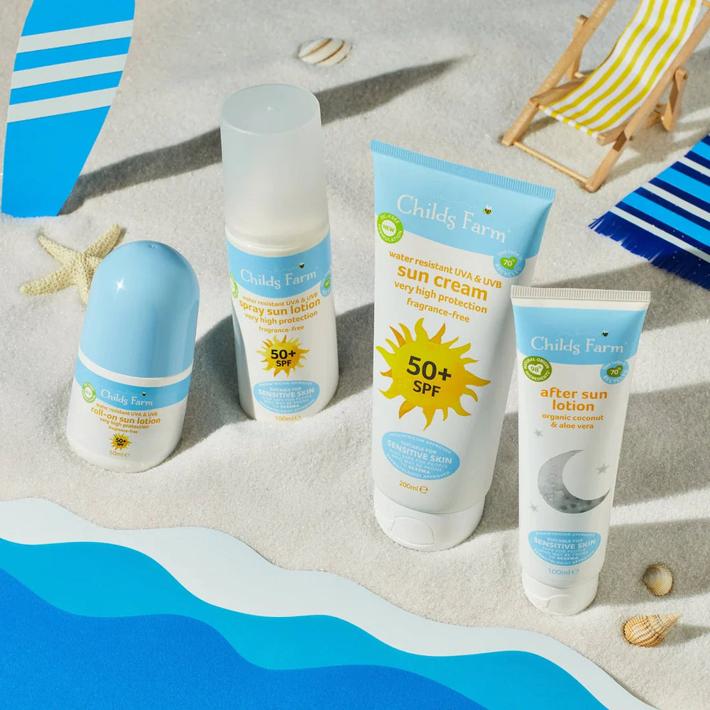 Childs Farm Sensitive Skin Experts Fragrance Free 50+ SPF Sun Lotion Spray 50ml