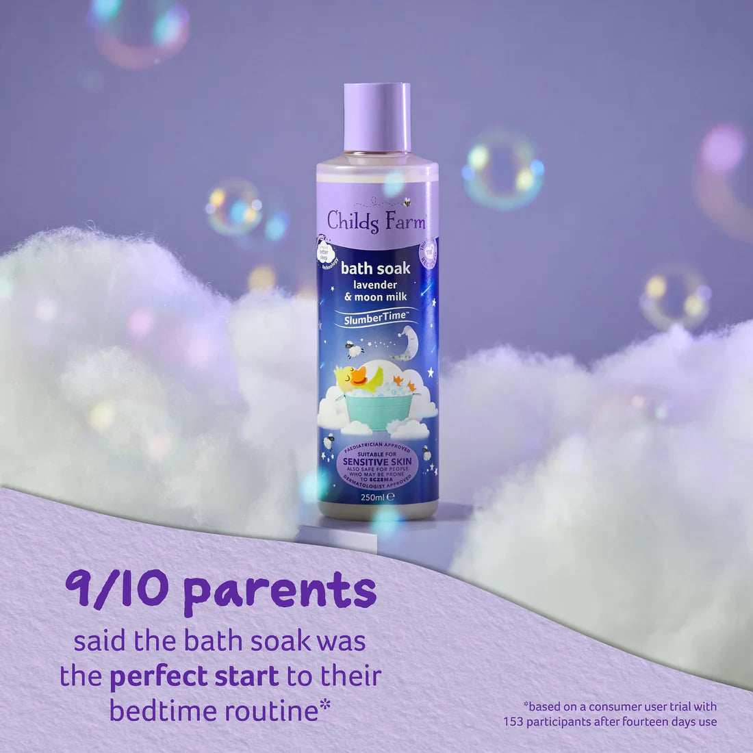 Childs Farm Sensitive Skin Experts Lavender & Moon Milk Bath Soak 250ml
