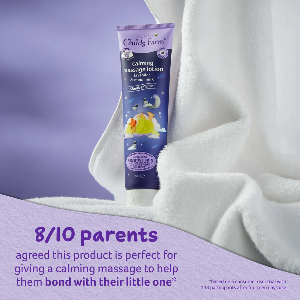 Childs Farm Sensitive Skin Experts Lavender & Moon Milk Calming Massage Lotion 150ml