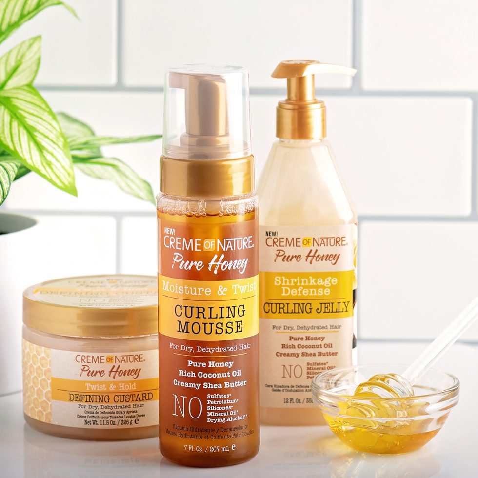 Creme of Nature Pure Honey Twist & Hold Defining Custard 326g