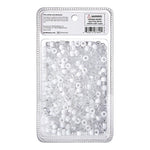 Red By Kiss Regular Hair Beads (1000pcs) White&Clear
