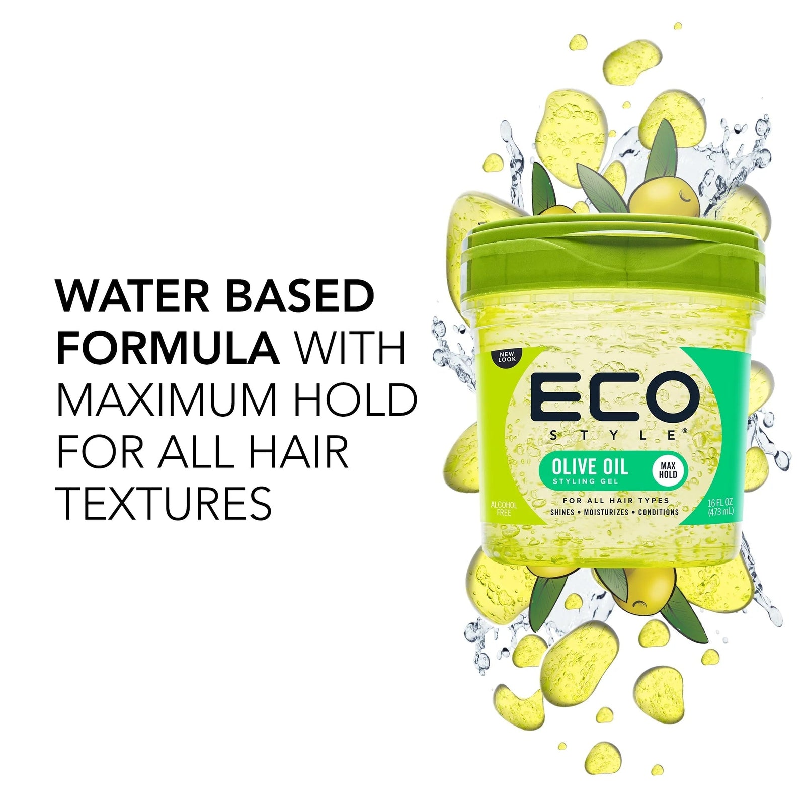 Eco Styler Olive Oil Hair Styling gel 473ml/16oz