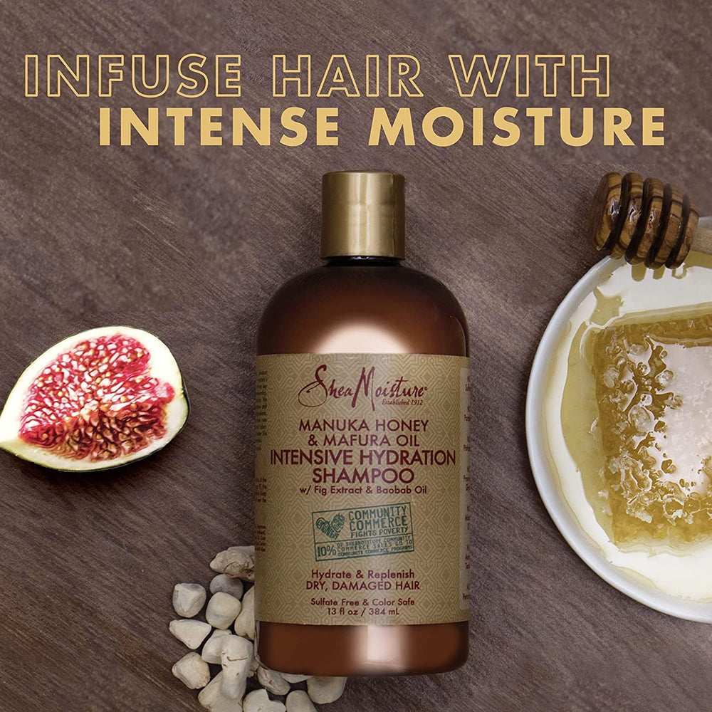 Shea Moisture Manuka Honey & Mafura Oil Set Shampoo 384ml and Conditioner 384ml